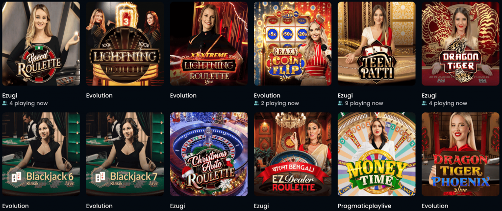 Live Casino in Snatch Casino